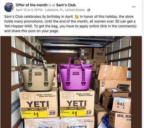sam's club yeti bag promotion